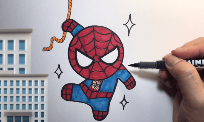 Cute:9zdnsapn8am= Spider Man Drawing